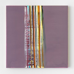 Maria Magdalena Z’Graggen, #991117 TERRA (Côte d’AzurViolet), 2017, oil on wood panel, 60×60 cm